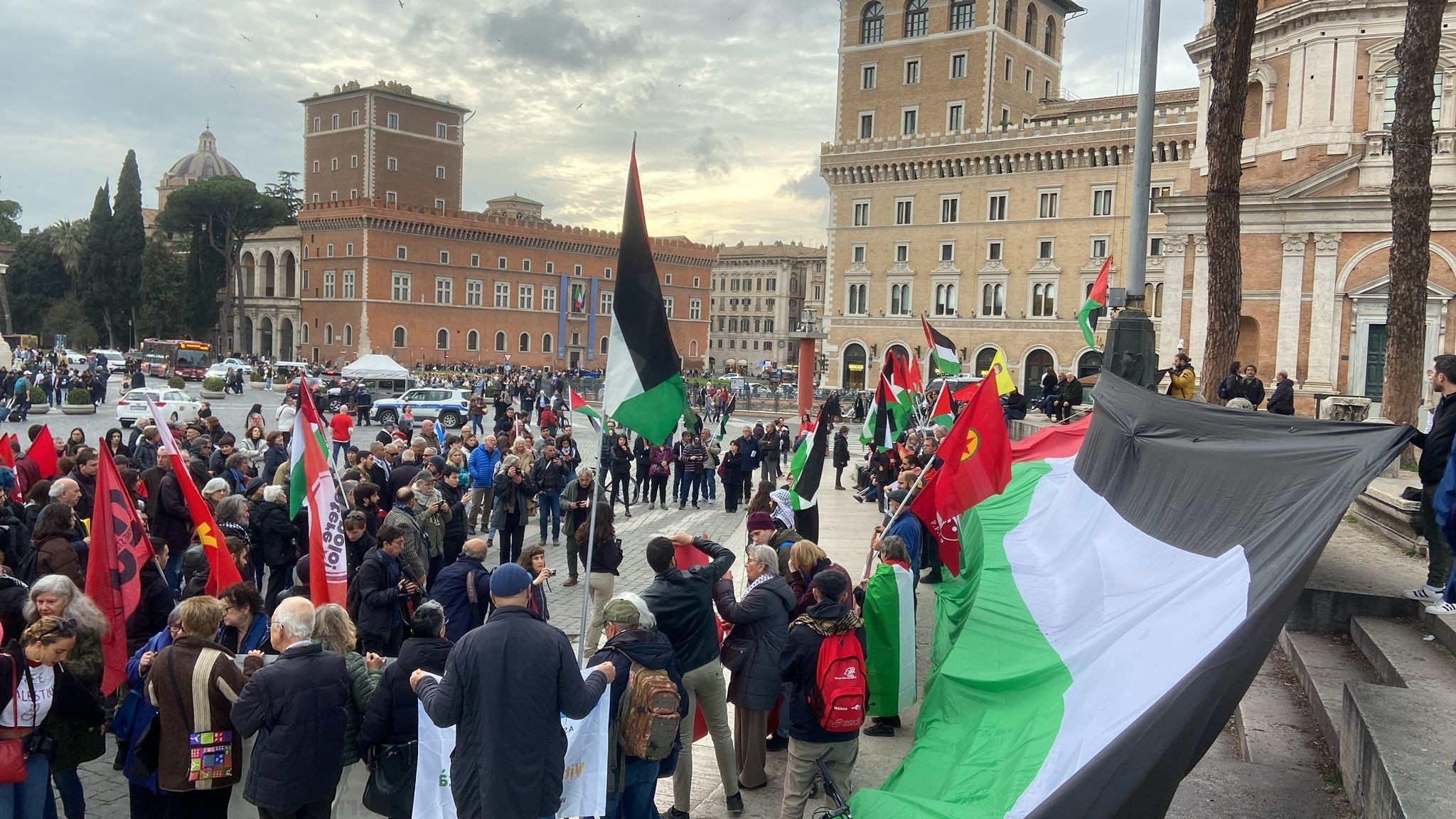 تظاهرة في روما رفضًا لزيارة نتنياهو
