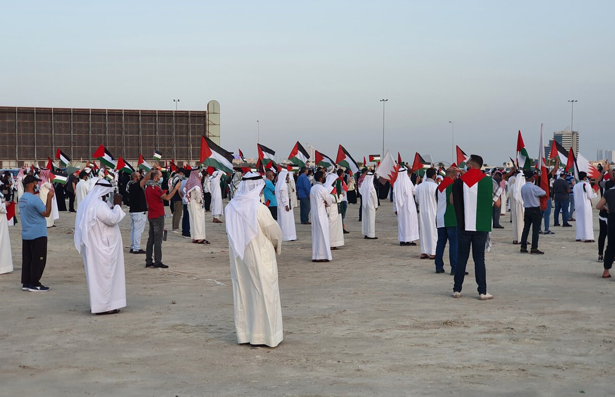 وقفة في البحرين نصرة للأقصى وقفة في البحرين نصرة للأقصى