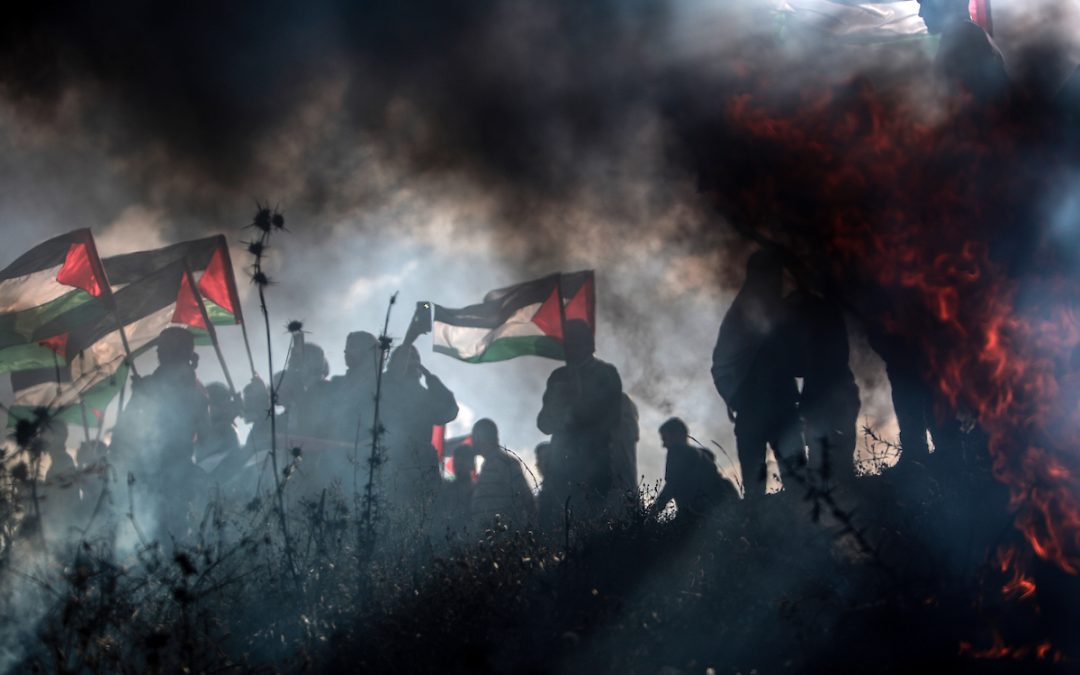 الاحتلال يستهدف تظاهرة شرق غزة رافضة لمسيرة الأعلام التهويدية