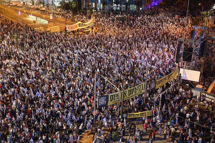 تجدد التظاهرات في إسرائيل ضد خطة نتنياهو للهيمنة على القضاء