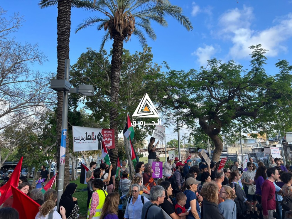 تظاهرة في يافا تنديدًا بمسيرة الأعلام الإسرائيلية