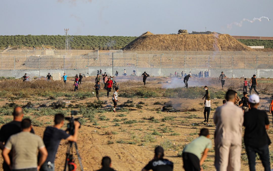 إصابات بقمع الاحتلال تظاهرات نصرة الأقصى شرق غزة