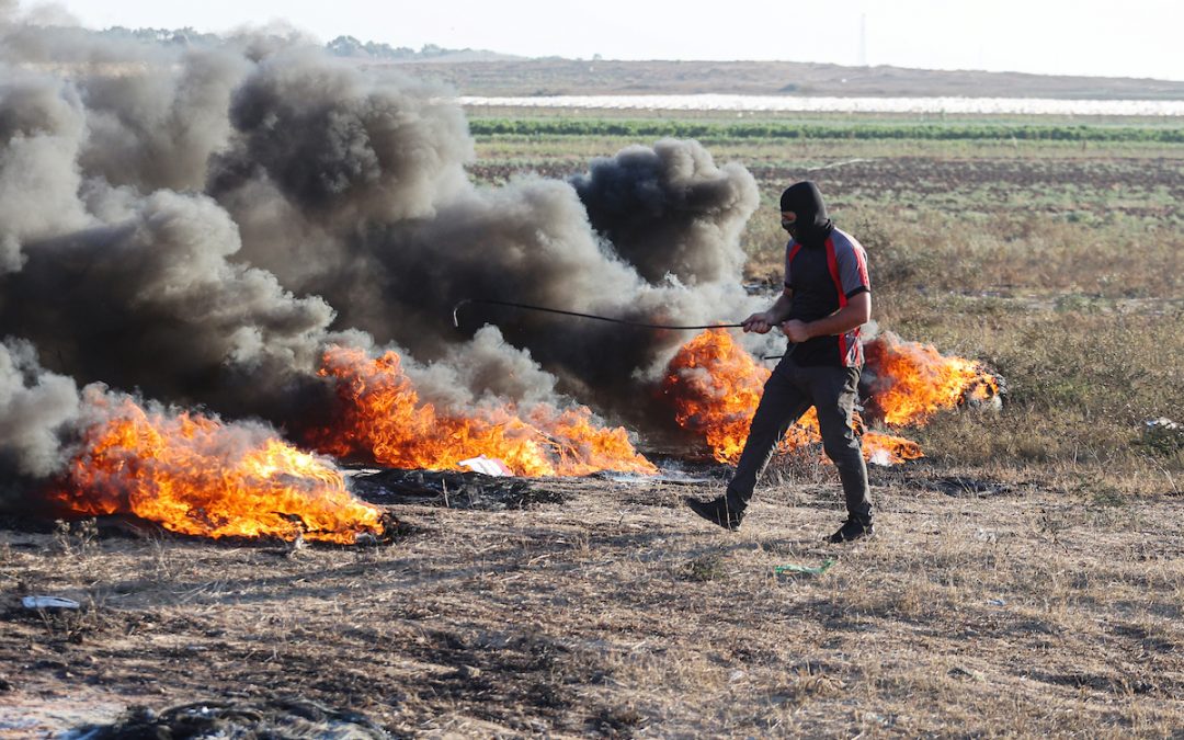 تجدد تظاهرات الشباب الثائر شرق غزة