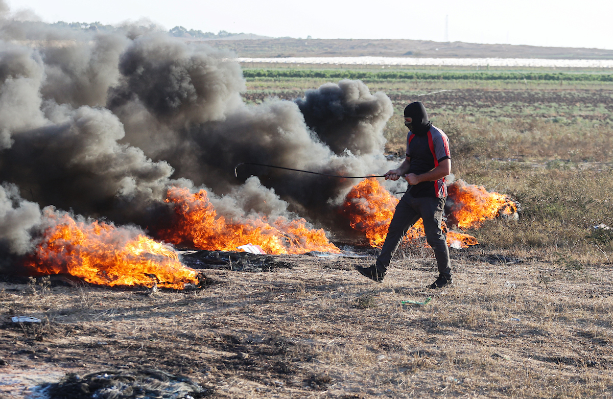 تجدد تظاهرات الشباب الثائر شرق غزة
