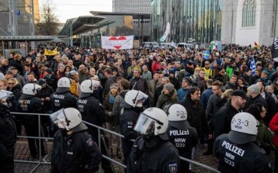 احتجاجات في برلين تطالب برحيل الحكومة ووقف دعم كييف