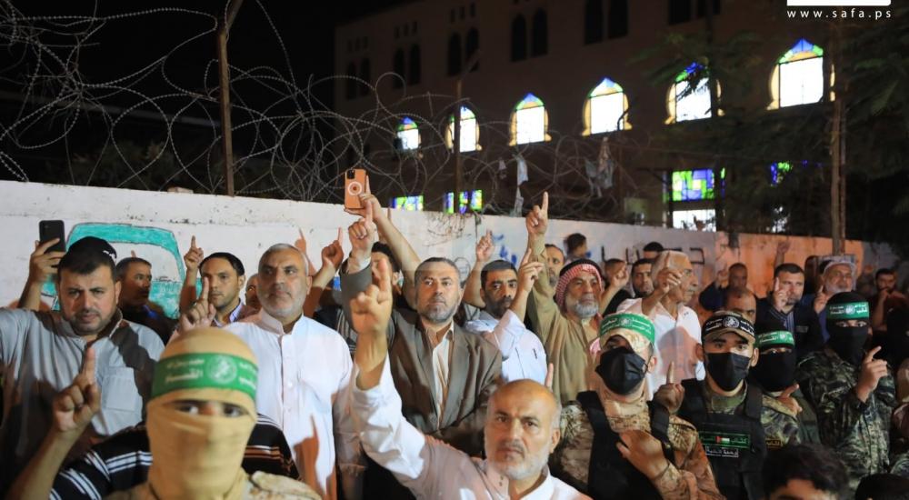 حماس تنظم مسيرات حاشدة وسط القطاع نصرةً للأقصى