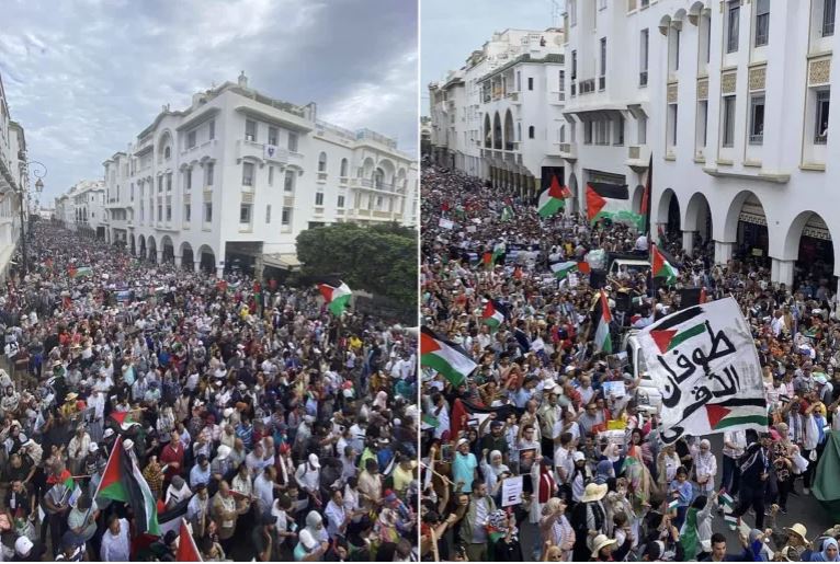 تواصل المسيرات الاحتجاجية العربية والعالمية المنددة بالمجازر الإسرائيلية بغزة