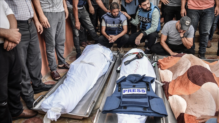 119 صحافياً فلسطينياً استشهدوا منذ بدء العدوان على غزة