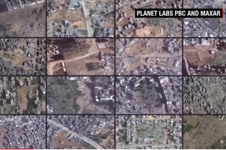 سي إن إن تكشف بالأقمار الصناعية تدنيس الاحتلال 16 مقبرة على الأقل في غزة