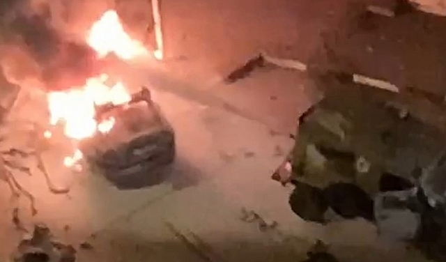 جريمة اغتيال .. 5 شهداء بقصف مسيرّة إسرائيلية مركبة في نابلس