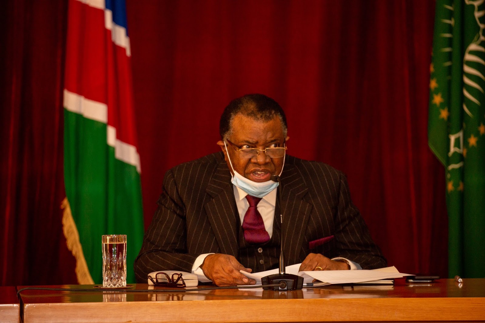 رئيس ناميبيا حاجي جينجوب
