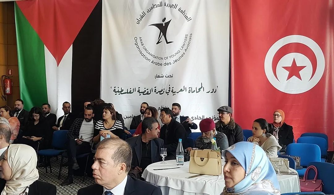 من تونس.. المحامون العرب يدعون إلى “حرب قانونية” بكافة الوسائل ضد الاحتلال