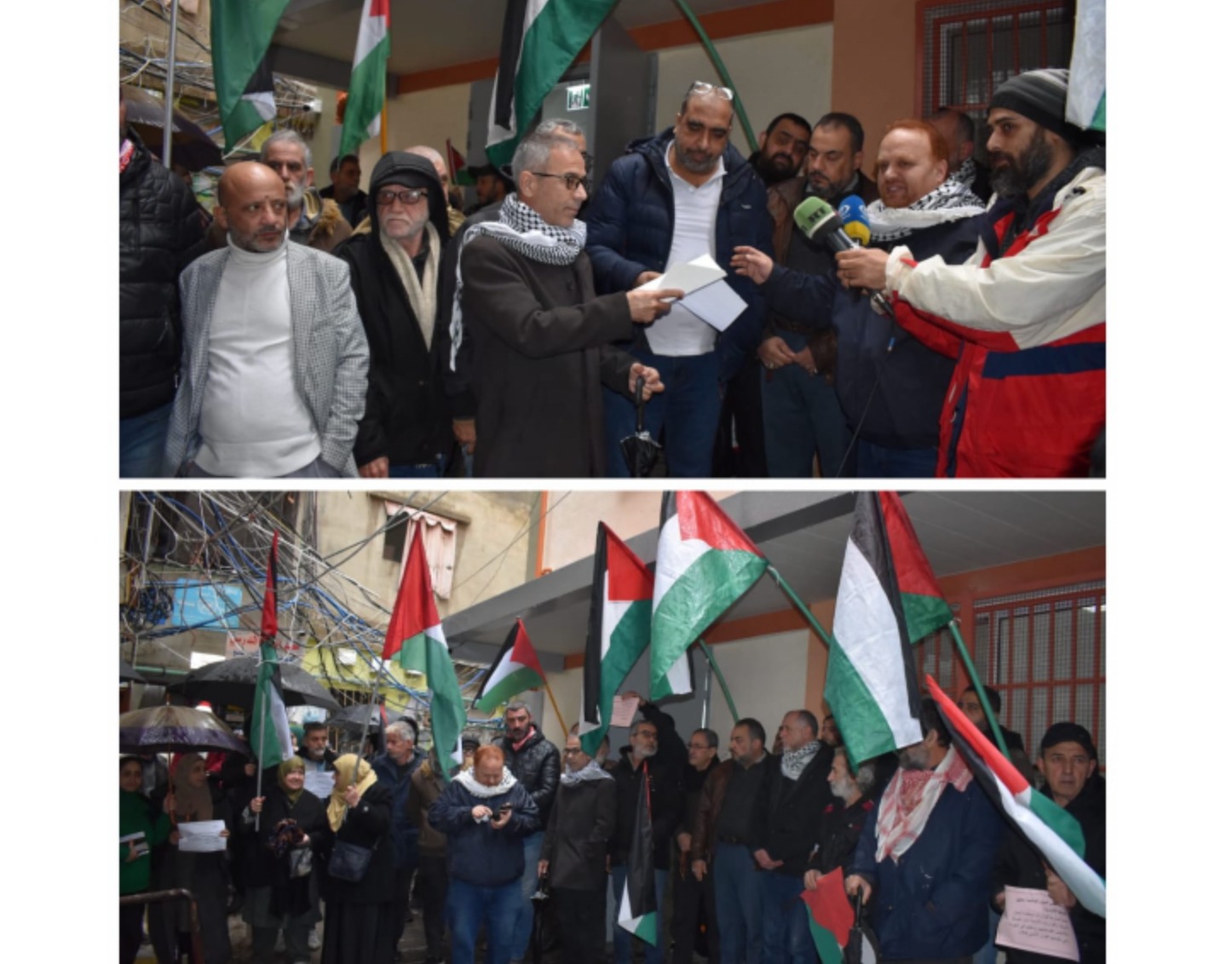 فعالية لفصائل فلسطينية بلبنان تضامنا مع “الأونروا” ورفضًا للعدوان على غزة
