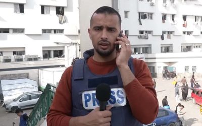 استشهاد مراسل الجزيرة إسماعيل الغول ومصورها رامي الريفي بغارة إسرائيلية على غزة