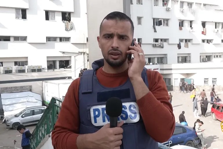 إدانة لاعتقال الاحتلال صحفيين من مشفى الشفاء في غزة