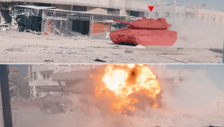 استهداف دبابة