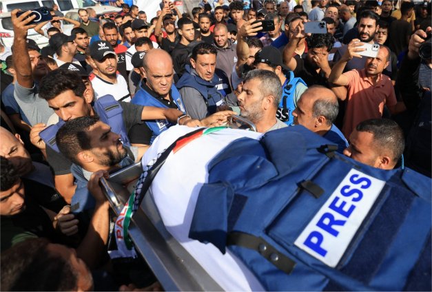 مؤسسة حقوقية تطالب بوقف مقتلة الصحفيين في غزة