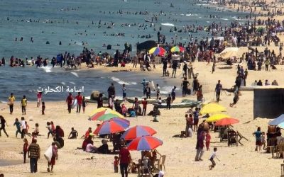 شاطئ دير البلح.. استجمام الغزيّين رسائل صمود تغيظ الاحتلال