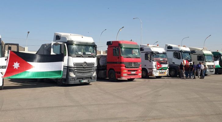 الأردن يعلن استعداده إرسال 500 شاحنة مساعدات يوميا إلى غزة