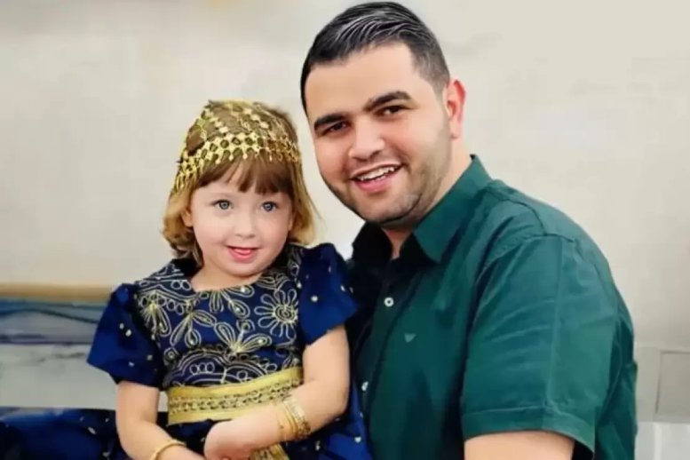 استشهاد الطفلة ملاك حفيدة إسماعيل هنية متأثرة بجروحها