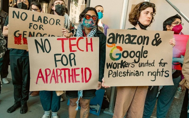 احتجاجات موظفي غوغل المؤيدة لفلسطين