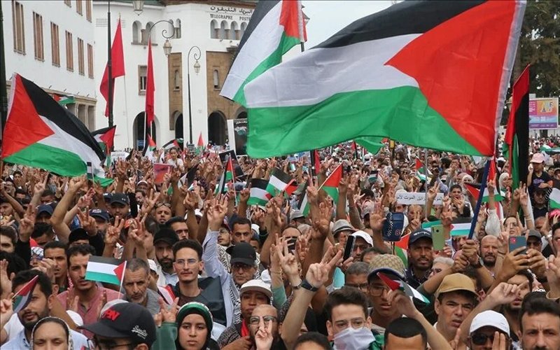 تزامناً مع 200 يوم من الصمود.. مظاهرات في عدة مدن مغربية دعماً لغزة