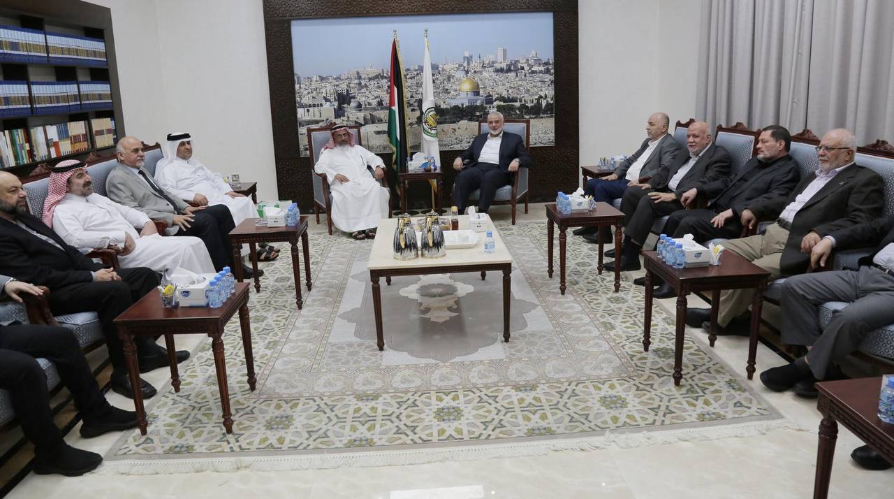 هنية يلتقي الأمين العام لهيئة علماء المسلمين في العراق