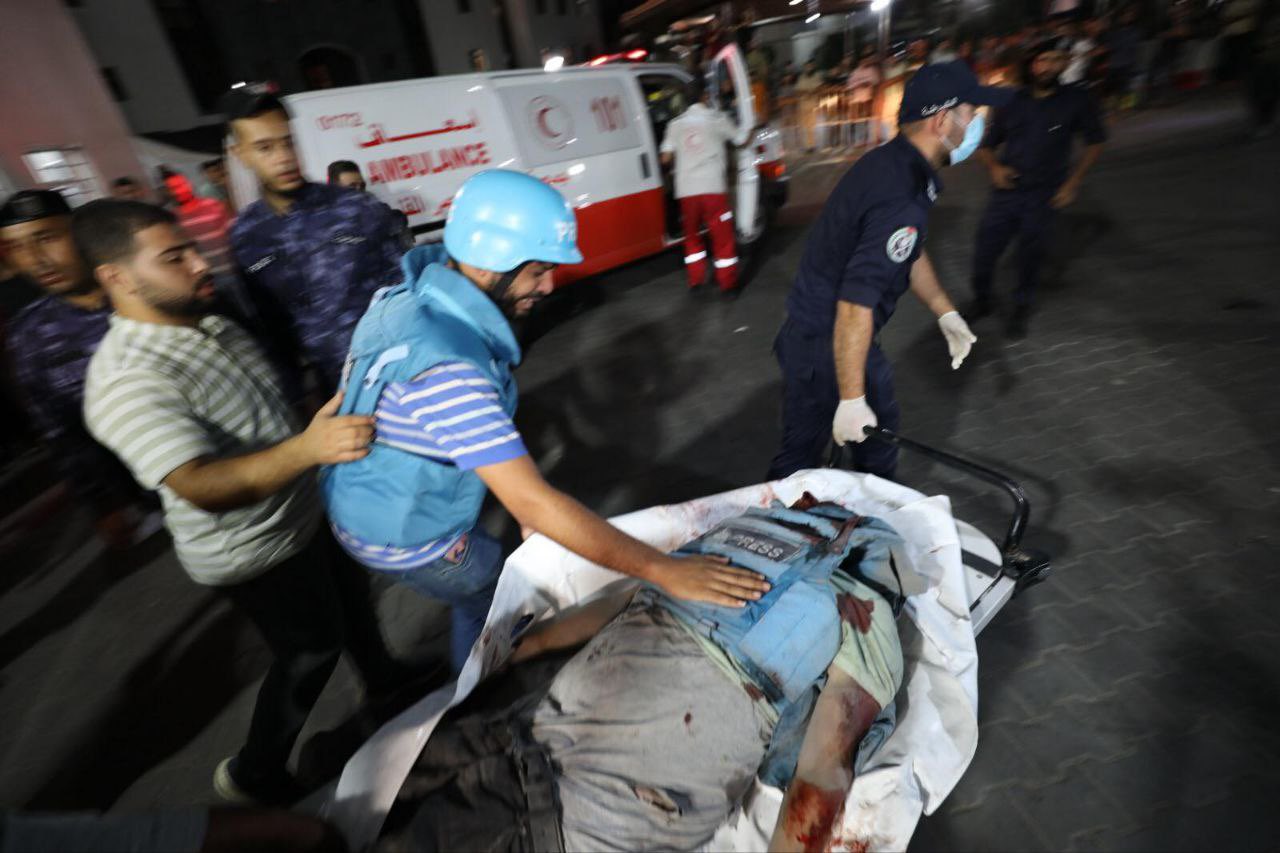 غوتيريش يعبر عن صدمته من عدد شهداء الصحفيين جراء العدوان على غزة