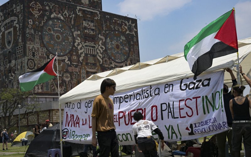 احتجاجات طلابية في المكسيك دعماً فلسطين