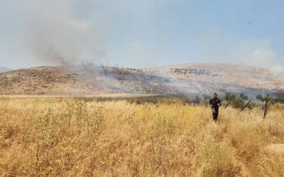 إصابات وإحراق ممتلكات بهجوم للمستوطنين جنوب نابلس