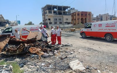 الهلال الأحمر: أكثر من ثلث أسطولنا بغزة توقف بسبب نفاد الوقود
