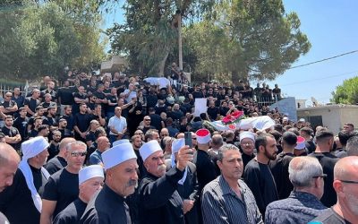 طرد وزراء الاحتلال وأعضاء كنيست خلال تشييع ضحايا مجدل شمس
