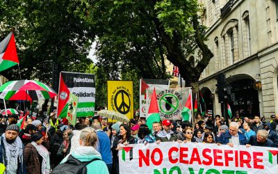 مسيرة حاشدة في لندن دعمًا لفلسطين وللمطالبة بوقف الحرب على غزة