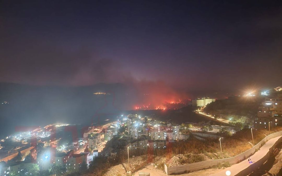 صواريخ المقاومة اللبنانية تشعل حرائق في شمال فلسطين المحتلة