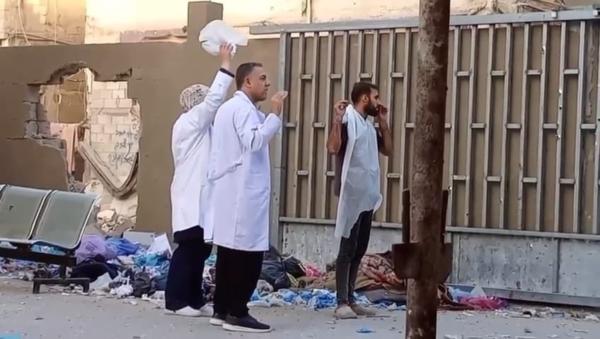 قوات الاحتلال تعتقل الكادر الطبي في مستشفى كمال عدوان