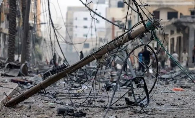 سلطة الطاقة: حرب الإبادة دمرت ثلثي شبكات الكهرباء في غزة