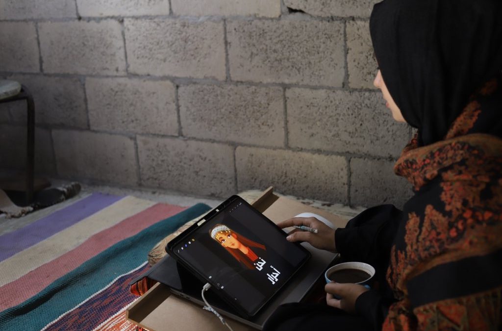 محاسن الخطيب.. رسامة تشكيلية وثقت الإبادة ورحلت شهيدة