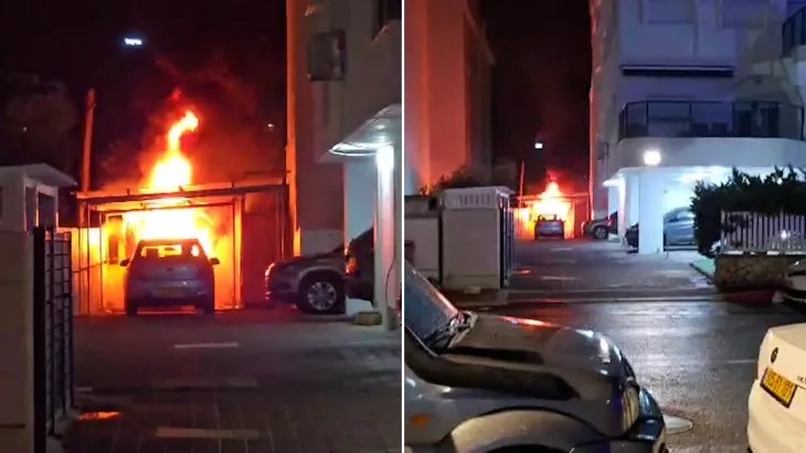 إصابات ونيران في نهاريا بعد رشقة صاروخية من لبنان