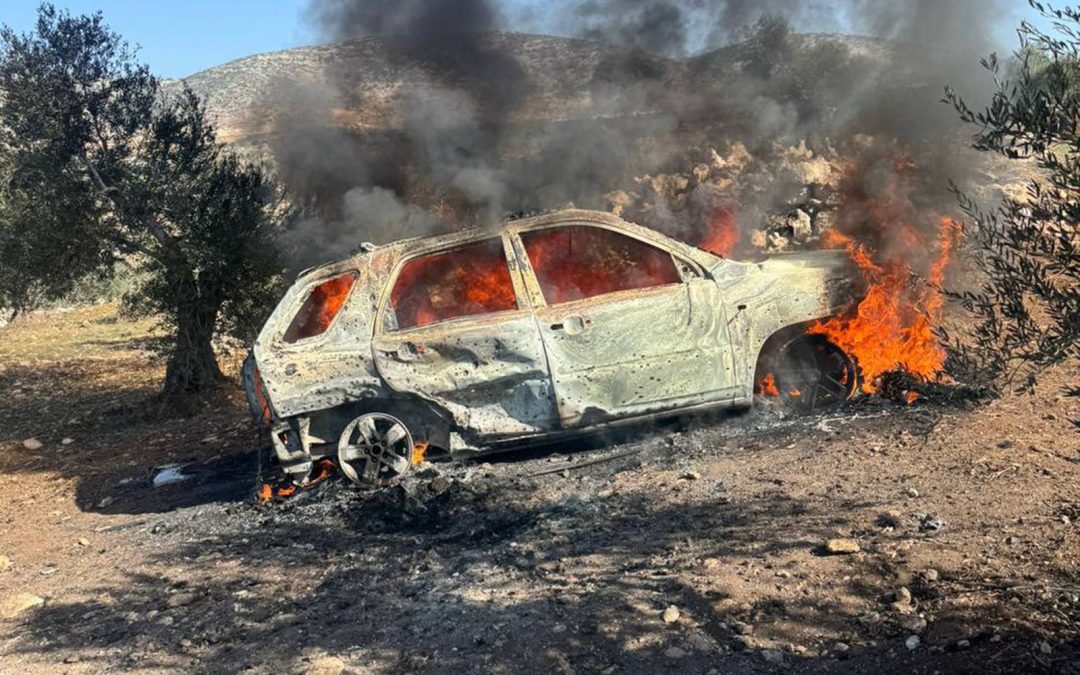 شهيدان وإصابة بقصف طائرات الاحتلال مركبة في طوباس