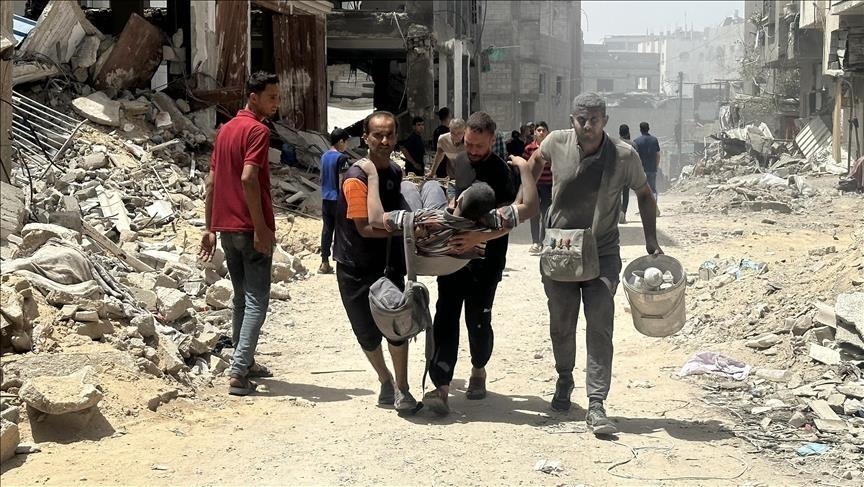 5 شهداء من عناصر تأمين المساعدات بغارة على دير البلح