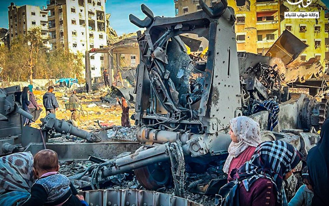 صور.. آليات مدمرة للاحتلال تتكشف مع وقف إطلاق النار 