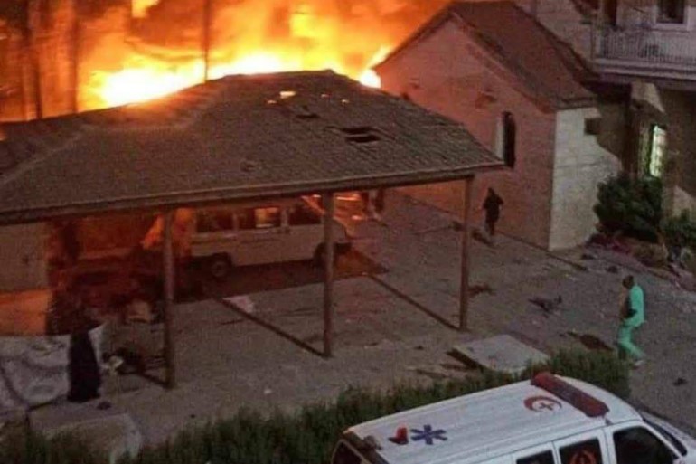 الاحتلال يقصف المستشفى المعمداني بغزة ويخرجه عن الخدمة