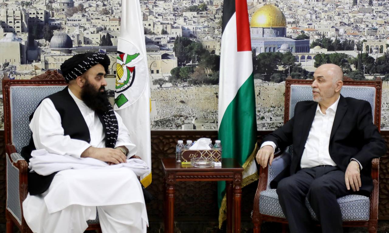 قيادة حماس تستقبل وزير الخارجية الأفغاني