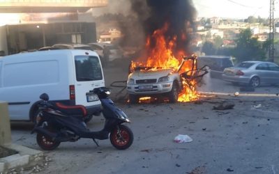 مسيّرة إسرائيلية تقصف سيارة في عدوان جديد على لبنان
