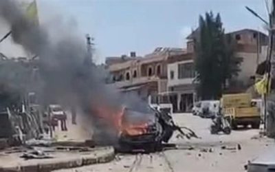 3 شهداء بغارة إسرائيلية استهدفت سيارة في جنوبي لبنان