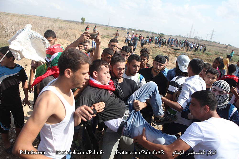 35 إصابة برصاص الاحتلال شرق غزة