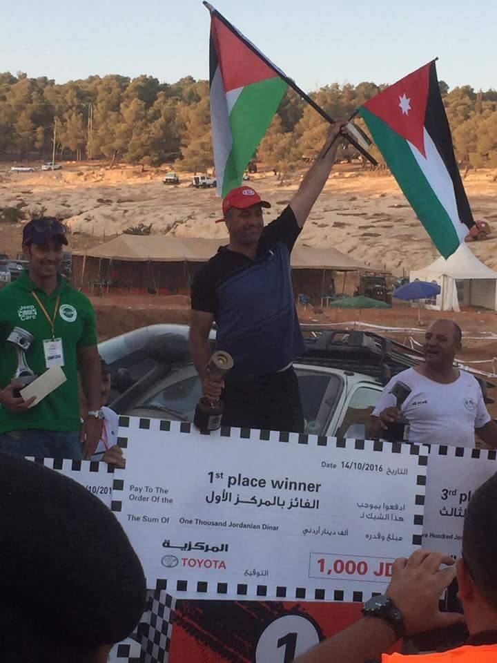 فلسطيني يفوز بالمركز الأول في بطولة الأردن الرابعة للدفع الرباعي