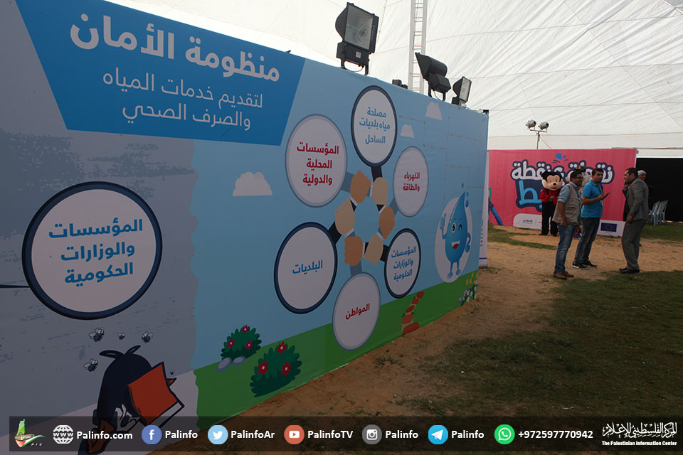 افتتاح المعرض الأول لقضايا المياه في مدينة غزة