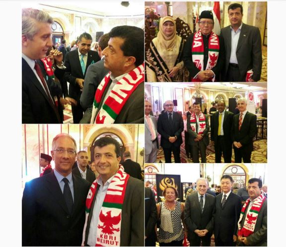 حماس تشارك في حفل استقبال السفارة الإندونيسية في بيروت