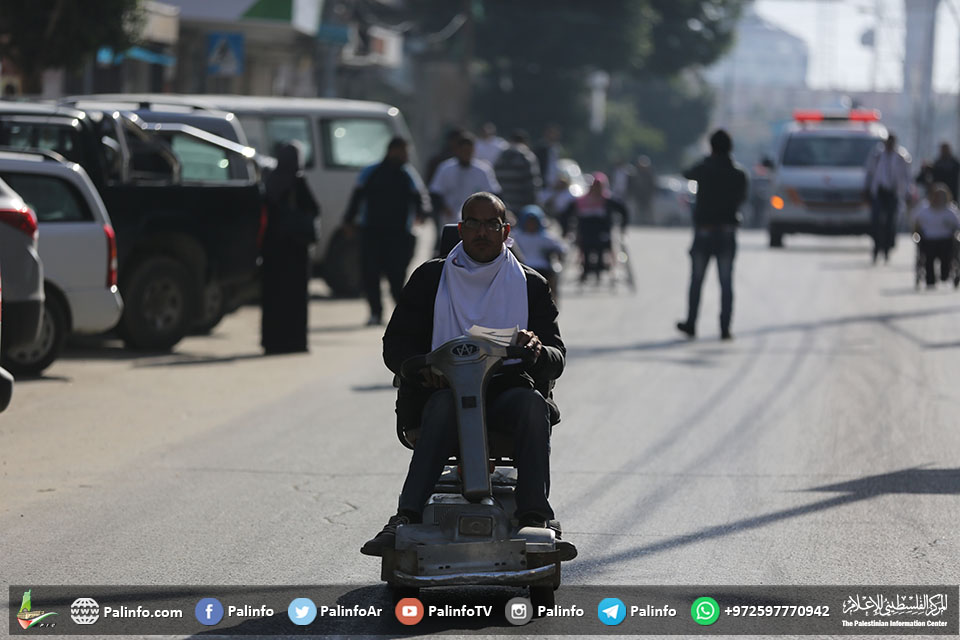 ماراثون التحدي للأشخاص ذوي الإعاقة بغزة